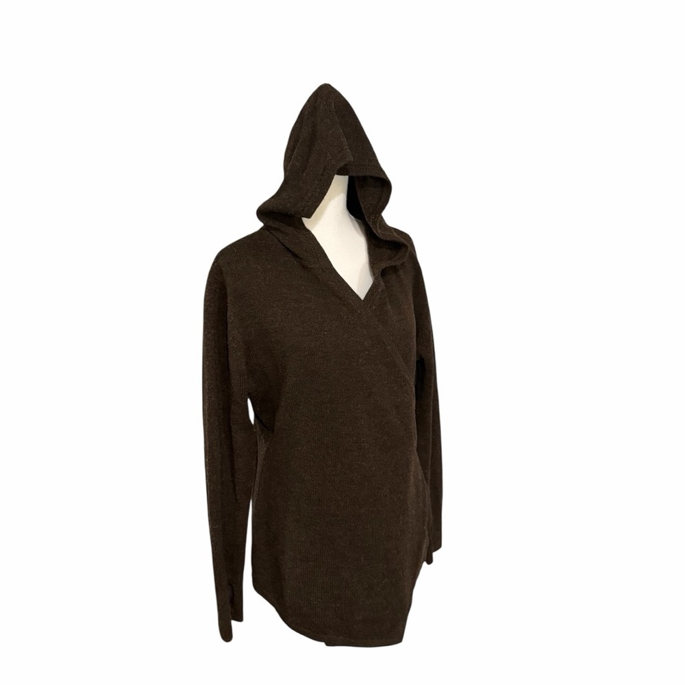 Betabrand Brown V-Neck Sweater - Picture 3 of 10